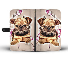 Load image into Gallery viewer, Cute Brussels Griffon Puppy Print Wallet Case-Free Shipping