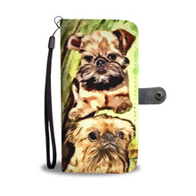 Load image into Gallery viewer, Cute Brussels Griffon Painted Wallet Case-Free Shipping