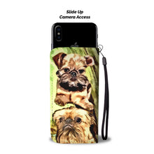 Load image into Gallery viewer, Cute Brussels Griffon Painted Wallet Case-Free Shipping