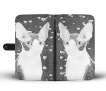 Load image into Gallery viewer, Cornish Rex Cat Print Wallet Case-Free Shipping