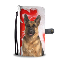 Load image into Gallery viewer, Cute German Shepherd Print Wallet Case- Free Shipping