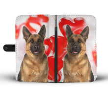 Load image into Gallery viewer, Cute German Shepherd Print Wallet Case- Free Shipping