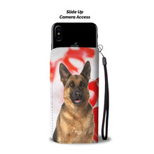 Load image into Gallery viewer, Cute German Shepherd Print Wallet Case- Free Shipping
