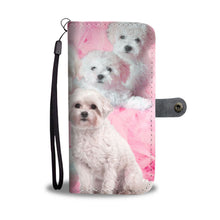 Load image into Gallery viewer, Cute Bolognese Dog Print Wallet Case- Free Shipping