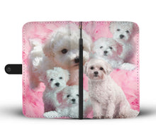 Load image into Gallery viewer, Cute Bolognese Dog Print Wallet Case- Free Shipping