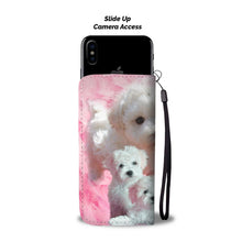 Load image into Gallery viewer, Cute Bolognese Dog Print Wallet Case- Free Shipping