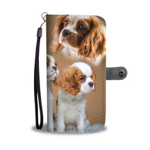Load image into Gallery viewer, Cute Cavalier King Charles Spaniel Print Wallet Case- Free Shipping