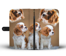 Load image into Gallery viewer, Cute Cavalier King Charles Spaniel Print Wallet Case- Free Shipping