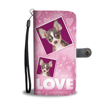 Load image into Gallery viewer, Chihuahua Dog with Love Print Wallet Case-Free Shipping
