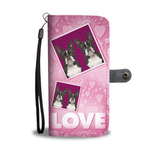 Load image into Gallery viewer, Boston Terrier with Love Print Wallet Case-Free Shipping