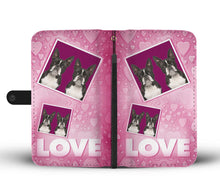 Load image into Gallery viewer, Boston Terrier with Love Print Wallet Case-Free Shipping