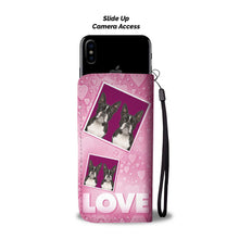 Load image into Gallery viewer, Boston Terrier with Love Print Wallet Case-Free Shipping