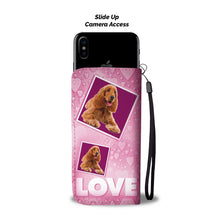 Load image into Gallery viewer, Cocker Spaniel Dog with Love Print Wallet Case-Free Shipping