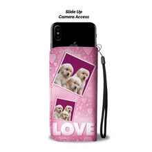 Load image into Gallery viewer, Cute Labrador retriever puppies with Love Print Wallet Case-Free Shipping