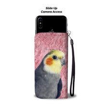 Load image into Gallery viewer, Cockatiel Parrot Print Wallet Case-Free Shipping