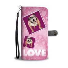 Load image into Gallery viewer, Bulldog with Love Print Wallet Case-Free Shipping