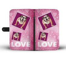 Load image into Gallery viewer, Bulldog with Love Print Wallet Case-Free Shipping