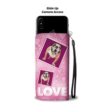 Load image into Gallery viewer, Bulldog with Love Print Wallet Case-Free Shipping