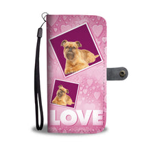 Load image into Gallery viewer, Brussels Griffon Dog with Love Print Wallet Case-Free Shipping