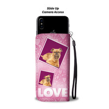 Load image into Gallery viewer, Brussels Griffon Dog with Love Print Wallet Case-Free Shipping