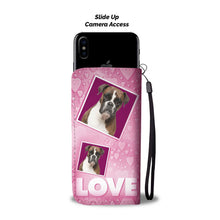 Load image into Gallery viewer, Boxer Dog with Love Print Wallet Case-Free Shipping