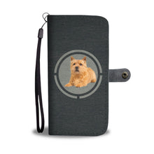 Load image into Gallery viewer, Cute Norwich Terrier In Circle Print Wallet Case-Free Shipping
