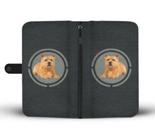 Load image into Gallery viewer, Cute Norwich Terrier In Circle Print Wallet Case-Free Shipping