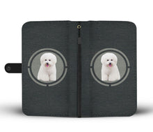 Load image into Gallery viewer, Cute Bichon Frise Dog In Circle Print Wallet Case-Free Shipping