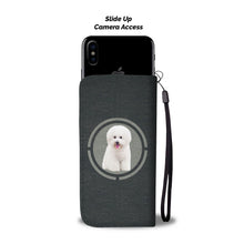 Load image into Gallery viewer, Cute Bichon Frise Dog In Circle Print Wallet Case-Free Shipping