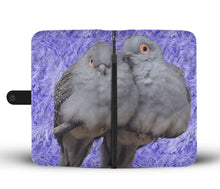 Load image into Gallery viewer, Cute Diamond Dove Bird Print Wallet Case-Free Shipping