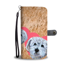 Load image into Gallery viewer, Cute Havanese Dog In Heart Print Wallet Case-Free Shipping