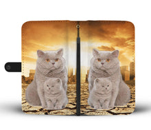 Load image into Gallery viewer, British Shorthair Cat Print Wallet Case- Free Shipping