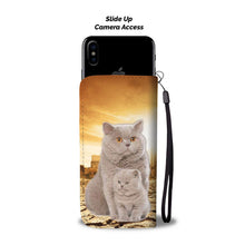 Load image into Gallery viewer, British Shorthair Cat Print Wallet Case- Free Shipping