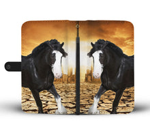 Load image into Gallery viewer, Clydesdale Horse Print Wallet Case- Free Shipping