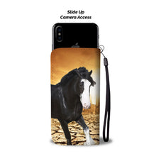 Load image into Gallery viewer, Clydesdale Horse Print Wallet Case- Free Shipping