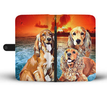 Load image into Gallery viewer, Cute English Cocker Spaniel Print Wallet Case- Free Shipping
