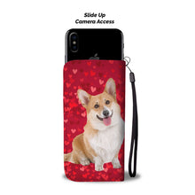 Load image into Gallery viewer, Cardigan Welsh Corgi Dog On Hearts Print Wallet Case-Free Shipping