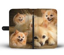 Load image into Gallery viewer, Cute Pomeranian Dog Print Wallet Case- Free Shipping