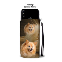 Load image into Gallery viewer, Cute Pomeranian Dog Print Wallet Case- Free Shipping