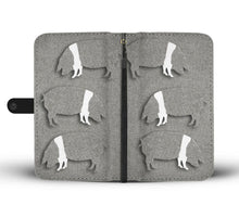 Load image into Gallery viewer, British Saddleback Pig Print Wallet Case-Free Shipping