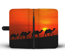 Load image into Gallery viewer, Camel In Desert Print Wallet Case- Free Shipping