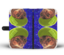 Load image into Gallery viewer, Abyssinian Cat On Hearts Print Wallet Case-Free Shipping