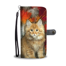 Load image into Gallery viewer, Cute Maine Coon Print Wallet Case- Free Shipping