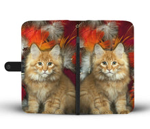 Load image into Gallery viewer, Cute Maine Coon Print Wallet Case- Free Shipping