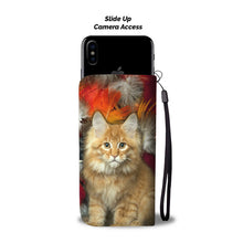 Load image into Gallery viewer, Cute Maine Coon Print Wallet Case- Free Shipping