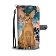 Load image into Gallery viewer, Cute Abyssinian Cat Print Wallet Case- Free Shipping
