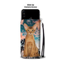 Load image into Gallery viewer, Cute Abyssinian Cat Print Wallet Case- Free Shipping