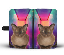 Load image into Gallery viewer, Burmese Cat Print Wallet Case- Free Shipping