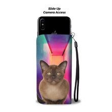 Load image into Gallery viewer, Burmese Cat Print Wallet Case- Free Shipping