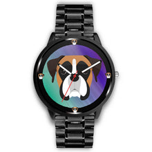 Load image into Gallery viewer, Boxer Dog Art Print Wrist watch - Free Shipping
